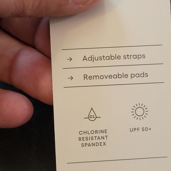 All in Motion Tie back Bralette bikini top Navy Size S - Picture 9 of 10